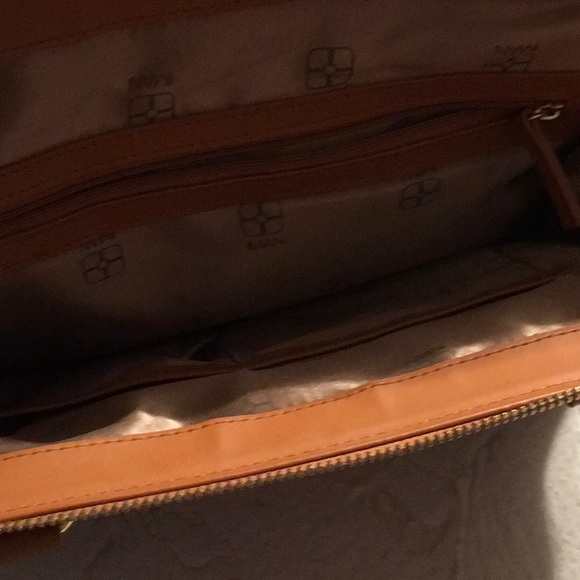 EUC,Iman trapezoid Black Denim Bag,Camel faux leather,Over arm handlesGoldzipper - Picture 11 of 16